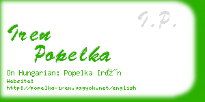 iren popelka business card